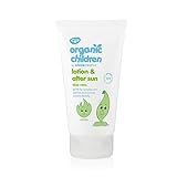 Green People Aloe Vera Bio-Lotion und After-Sun-Lotion für Kinder, 150 ml | Natürliche After-Sun-Lotion in Bioqualität für Kinder | Body-Feuchtigkeitspflege für Kinder