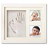 Baby Handabdruck und Fußabdruck Set,PewinGo Gipsabdruck Abdruck/Abdruckset mit Echtholz...