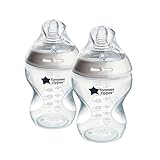 Tommee Tippee-Babyflaschen, Natural Start Anti-Kolik-Flasche, 260ml, brustähnlicher Sauger,...