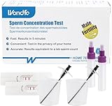 Wondfo Sperma Test 2x Fruchtbarkeitstest für Männer Spermientest Spermatest für Männer...