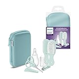 Philips Avent Babypflege-Set – Starter-Set mit 9 Zubehörteilen: Nagelknipser, Schere, 3...