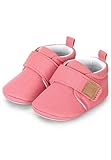 Sterntaler Baby Unisex Krabbelschuhe Baby Babykrabbelschuh uni - Krabbelschuhe Baby - mit rutschfester Sternensohle - rosa, 19/20 (12-18 Months)