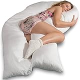 Traumreiter Jumbo Seitenschläferkissen XXL, Schwangerschaftskissen zum schlafen, XXL Stillkissen für Seitenschläfer, Komfortkissen, U Form Kissen Body Pillow Schlafkissen (ohne Bezug)