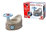 BIG-Baby-Potty grau - Lerntöpfchen im BIG-Bobby-Car Design mit abnehmbarem Lenkrad und hoher...