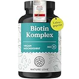 Biotin mit Zink & Selen - hochdosiert mit 10.000 µg Biotin - 365 Tabletten für Haare, Haut und...