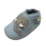 SAYOYO Netter Elefant WeichesLeder Lauflernschuhe Krabbelschuhe Babyschuhe 19/20 (6-12) M...