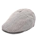 Foruhoo Kinder Schiebermütze für Jungen, Baby Baskenmütze Kapppe Hüte Cap (Khaki, 49cm / 6-16 Monate)