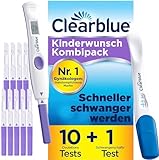 Clearblue Kinderwunsch Kombipack Fortschrittlich & Digital, 10 Ovulationstests + 1 digitale...