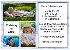 Taufeinladungen Tipps für Text, Sprüche, Vorlagen & Basteln